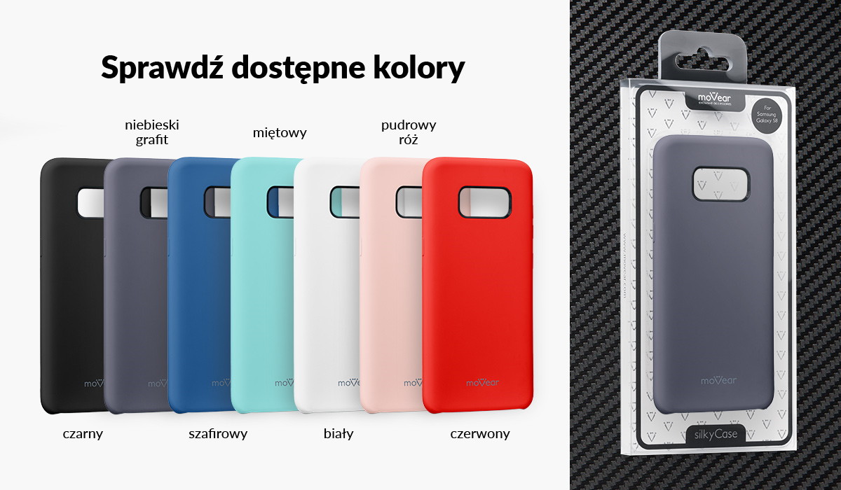 Silikonowe etui do Samsung Galaxy S8 (G950F) dostępne w wielu kolorach