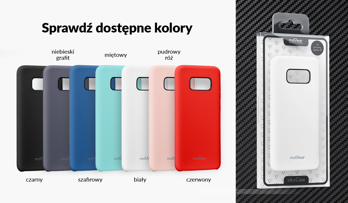 Silikonowe etui do Samsung Galaxy S8 dostępne w wielu kolorach