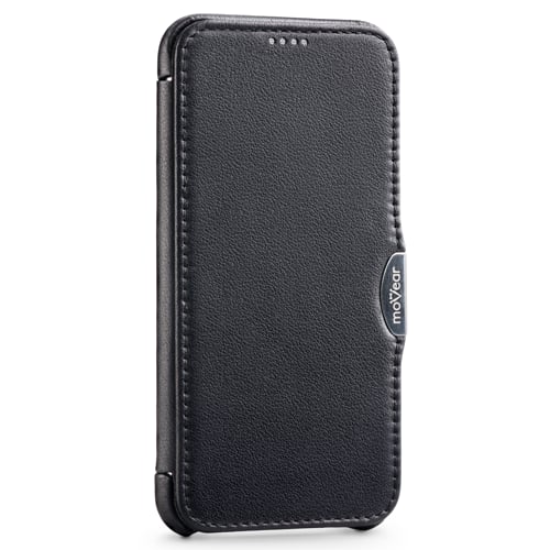 moVear flipSide C | Magnetyczny klips przytrzymuje klapkę etui bliżej ekranu iPhone X Xs moVear flipSide C | Metalowy klips i magnetyczne zapięcie klapki etui do iPhone X Xs