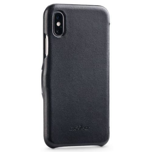 moVear flipSide C | Łatwa rozmowa przy zamkniętej klapce pokrowca na iPhone X Xs moVear flipSide C | Wycięcie na głośnik w klapce etui na iPhone X Xs