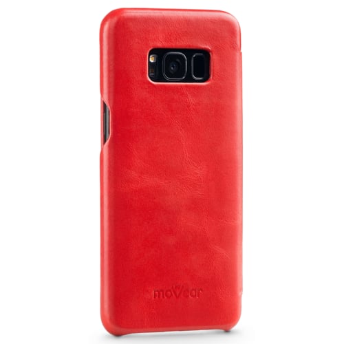 moVear flipSide S | Łatwa rozmowa przy zamkniętej klapce pokrowca na Samsung Galaxy S8 (5.8 moVear flipSide S | Wycięcie na głośnik w klapce pokrowca do Samsung Galaxy S8 (5.8