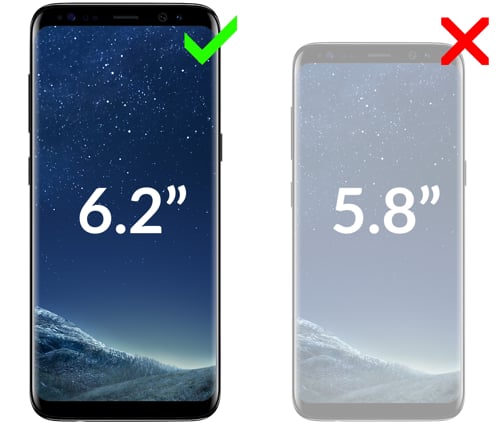 Kompatybilność etui flipSide S+ z telefonem Samsung Galaxy S8+ (6.2