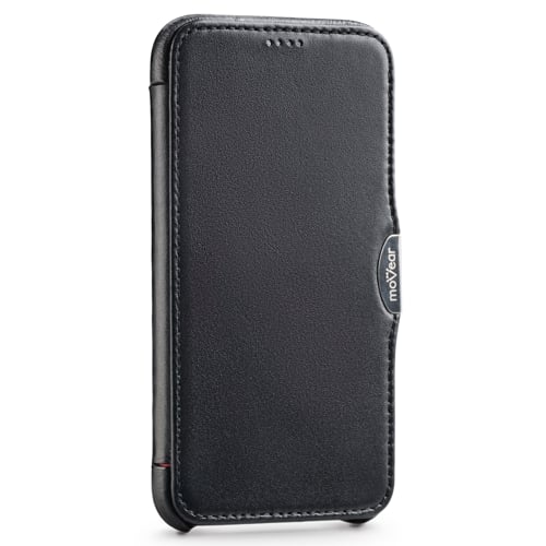 moVear flipSide C | Magnetyczny klips przytrzymuje klapkę etui bliżej ekranu iPhone Xr (6.1 moVear flipSide C | Metalowy klips i magnetyczne zapięcie klapki etui do iPhone Xr (6.1