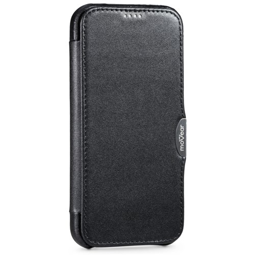moVear flipSide C | Magnetyczny klips przytrzymuje klapkę etui bliżej ekranu iPhone 12 Pro / 12 (6.1 moVear flipSide C | Metalowy klips i magnetyczne zapięcie klapki etui do iPhone 12 Pro / 12 (6.1