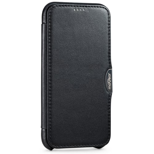 moVear flipSide C | Magnetyczny klips przytrzymuje klapkę etui bliżej ekranu iPhone 11 (6.1 moVear flipSide C | Metalowy klips i magnetyczne zapięcie klapki etui do iPhone 11 (6.1
