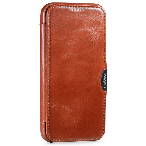 moVear flipSide C | Magnetyczny klips przytrzymuje klapkę etui bliżej ekranu Apple iPhone 12 Pro Max (6.7 moVear flipSide C | Metalowy klips i magnetyczne zapięcie klapki etui do Apple iPhone 12 Pro Max (6.7