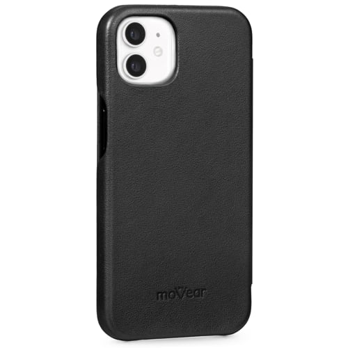 moVear flipSide S | Łatwa rozmowa przy zamkniętej klapce pokrowca na Apple iPhone 12 Mini (5.4 moVear flipSide S | Wycięcie na głośnik w klapce pokrowca do Apple iPhone 12 Mini (5.4