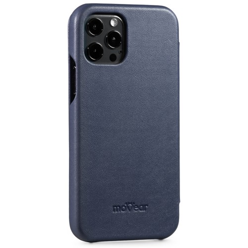 moVear flipSide S | Łatwa rozmowa przy zamkniętej klapce pokrowca na Apple iPhone 12 Pro / 12 moVear flipSide S | Wycięcie na głośnik w klapce pokrowca do Apple iPhone 12 Pro / 12