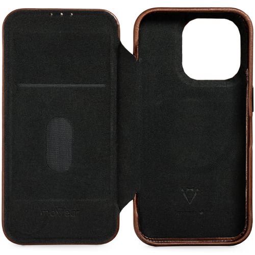moVear flipSide 4S | Miękkie wnętrze etui z czarnej mikrofibry chroni telefon iPhone 14 (6,1 moVear flipSide 4S | Miękkie wnętrze z czarnej mikrofibry chroni iPhone 14 (6,1