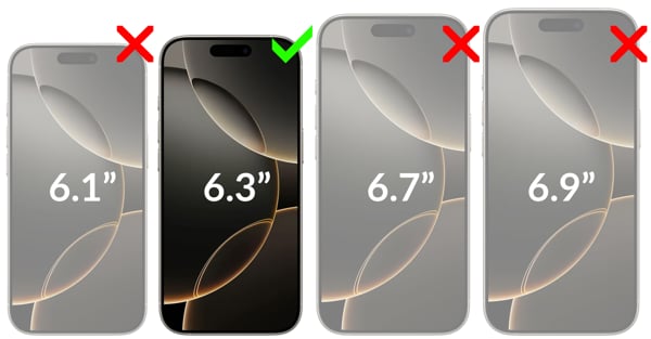 Kompatibilität der Hülle backCover 4S mit dem Telefon Apple iPhone 16 Pro (6.3 Die Ledertasche backCover 4S von moVear passt auf das Telefon Apple iPhone 16 Pro (6.3
