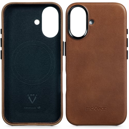 moVear backCover 4S | Miękkie wnętrze etui z czarnej mikrofibry chroni telefon Apple iPhone 16 (6.1 moVear backCover 4S | Miękkie wnętrze z czarnej mikrofibry chroni Apple iPhone 16 (6.1