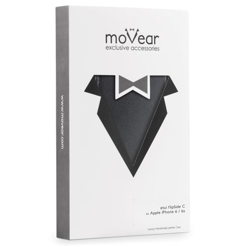 moVear flipSide C | Eleganckie, sztywne, wytrzymałe kartonowe opakowanie etui do iPhone 6s / 6 (4.7 Ekskluzywny Pokrowiec moVear flipSide C do iPhone 6s / 6 (4.7