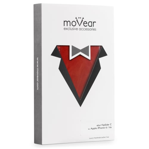moVear flipSide C | Eleganckie, sztywne, wytrzymałe kartonowe opakowanie etui do iPhone 6s / 6 (4.7 Ekskluzywny Pokrowiec moVear flipSide C do iPhone 6s / 6 (4.7
