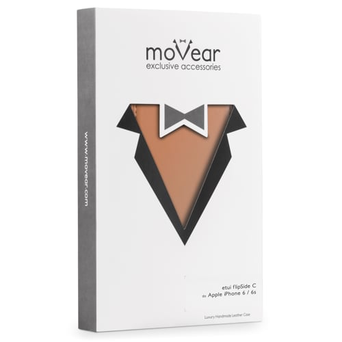moVear flipSide C | Eleganckie, sztywne, wytrzymałe kartonowe opakowanie etui do iPhone 6s / 6 (4.7 Ekskluzywny Pokrowiec moVear flipSide C do iPhone 6s / 6 (4.7