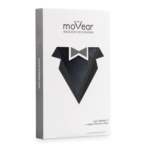 moVear flipSide C | Eleganckie, sztywne, wytrzymałe kartonowe opakowanie etui do iPhone 6 Plus / 6s Plus (5.5 Ekskluzywny Pokrowiec moVear flipSide C do iPhone 6 Plus / 6s Plus (5.5