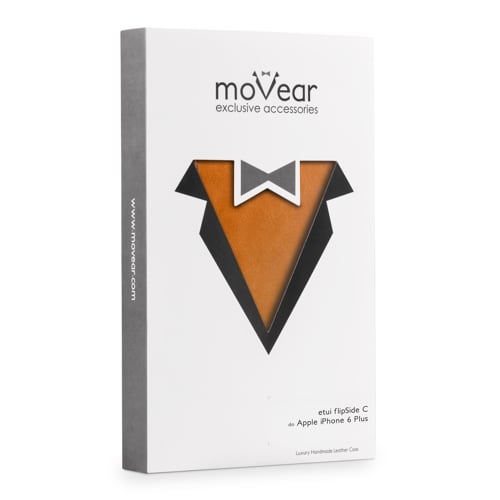 moVear flipSide C | Eleganckie, sztywne, wytrzymałe kartonowe opakowanie etui do Apple iPhone 6 Plus / 6s Plus (5.5 Ekskluzywny Pokrowiec moVear flipSide C do Apple iPhone 6 Plus / 6s Plus (5.5