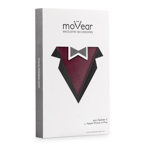 moVear flipSide C | Eleganckie, sztywne, wytrzymałe kartonowe opakowanie etui do iPhone 6 Plus / 6s Plus (5.5 Ekskluzywny Pokrowiec moVear flipSide C do iPhone 6 Plus / 6s Plus (5.5
