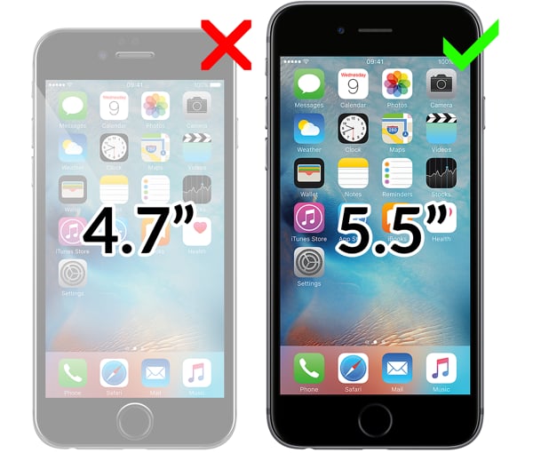Kompatybilność etui flipSide C z telefonem Apple iPhone 6 Plus (5.5 Skórzane etui moVear flipSide C pasuje do telefonu Apple iPhone 6 Plus (5.5