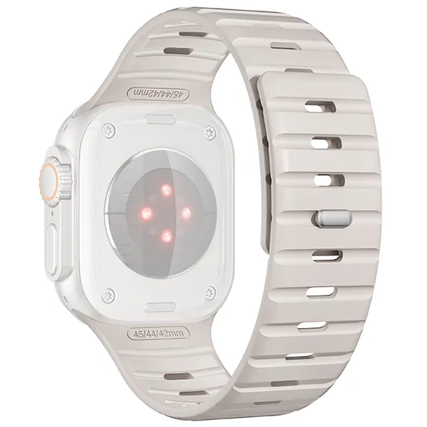  magnetic silicone strap without loops – innovative, comfortable, and stylish for Apple Watch 10 / 9 / 8 / 7 / 6 / 5 / 4 / SE (42/41/40mm)