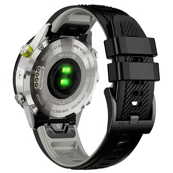 Schnelle Installation des exklusiven Lederarmbands moVear Prestige C1 für Garmin QuickFit 26mm .