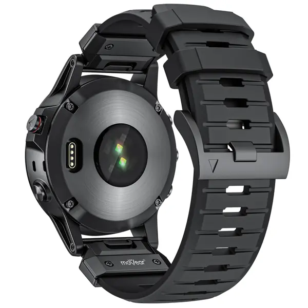 Szybki montaż ekskluzywnego skórzanego paska moVear Prestige C1 do Garmin QuickFit 22mm Szybki montaż ekskluzywnego paska moVear FKM Extreme do Garmin QuickFit 22mm