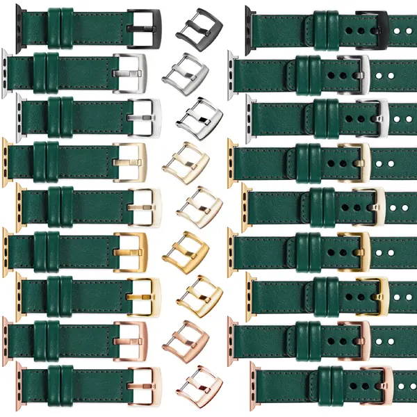 Pasek moVear Prestige C1 dla Apple Watch 10 9 8 7 6 5 4 3 2 1 SE (46/45/44/42mm) & Ultra (49mm) możesz wybrać z klamrą i adapterem w jednym z wielu kolorów. Polskiej produkcji paski moVear Prestige C1 22mm do Apple Watch 10 / 9 / 8 / 7 / 6 / 5 / 4 / SE (46/45/44mm) & Ultra (49mm) to również możliwość personalizacji koloru klamry / sprzączki / adaptera.