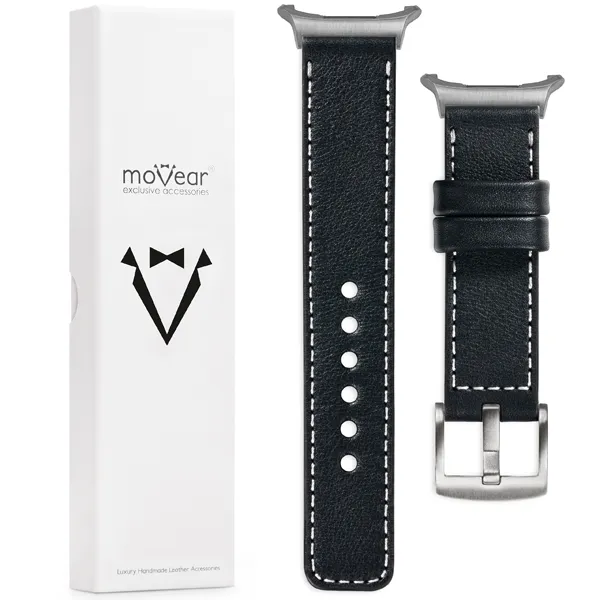 Zawartość zestawu moVear do Samsung Galaxy Watch Ultra Co zawiera oryginalne opakowanie paska do zegarka / smartwatcha - moVear Prestige 24mm do Samsung Galaxy Watch Ultra
