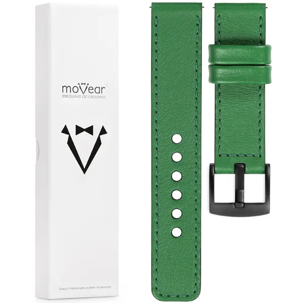 Contents of the moVear for Huawei Watch 5 4 3 2 1 - GT / Pro / Ultimate (48/46mm) What is included in the original packaging of the strap for the watch / smartwatch - moVear Prestige 22mm for Huawei Watch 5 4 3 2 & GT / Pro / Ultimate (48/46mm)