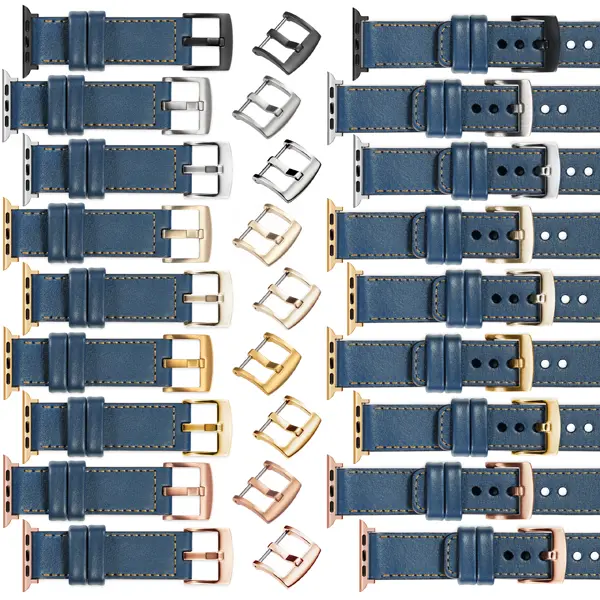 You can choose moVear Prestige C1 for Apple Watch 42/41/40mm (series 10-1) with a buckle and an adapter in one of many colors. Polish production of moVear belts Prestige C1 22mm to Apple Watch 10 / 9 / 8 / 7 / 6 / 5 / 4 / SE (42/41/40mm) it is also possible to personalize the color of the buckle / adapter.