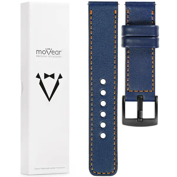 Contents of the moVear for Huawei Watch 5 4 3 2 1 - GT / Pro / Ultimate (48/46mm) What is included in the original packaging of the strap for the watch / smartwatch - moVear Prestige 22mm for Huawei Watch 5/4/3/2/1 GT Pro Ultimate (48/46mm)