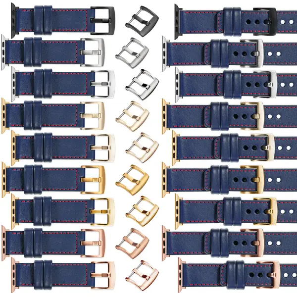 You can choose moVear Prestige C1 for Apple Watch 10 / 9 / 8 / 7 / 6 / 5 / 4 / SE (42/41/40mm) & 3 / 2 / 1 (38mm) with a buckle and an adapter in one of many colors. Polish production of moVear belts Prestige C1 22mm to Apple Watch 10 / 9 / 8 / 7 / 6 / 5 / 4 / SE (42/41/40mm) it is also possible to personalize the color of the buckle / adapter.