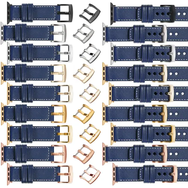 Pasek moVear Prestige C1 dla Apple Watch 10 9 8 7 6 5 4 @ SE (42/41/40/38mm) możesz wybrać z klamrą i adapterem w jednym z wielu kolorów. Polskiej produkcji paski moVear Prestige C1 22mm do Apple Watch 10 / 9 / 8 / 7 / 6 / 5 / 4 / SE (42/41/40mm) to również możliwość personalizacji koloru klamry / sprzączki / adaptera.