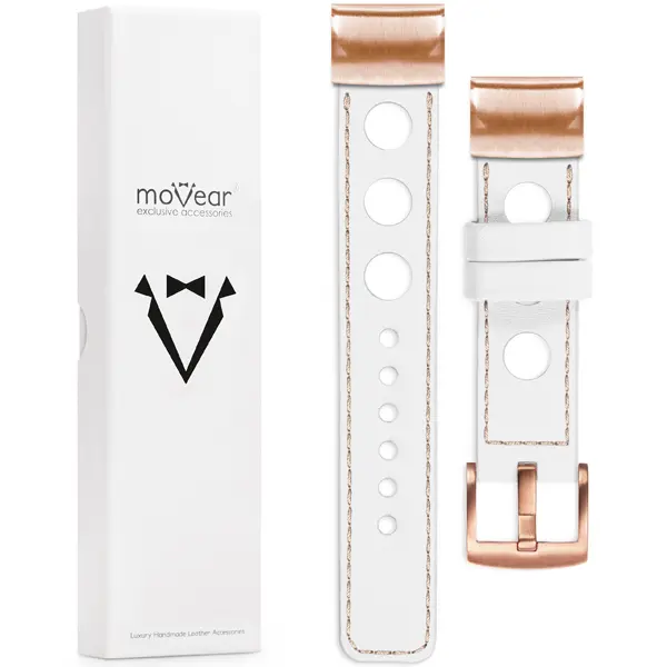 What is included in the package: leather strap moVear Prestige R1 with fastening [MODEL_RZĄDZENIA] for Fenix / Instinct - 43/42/40mm 