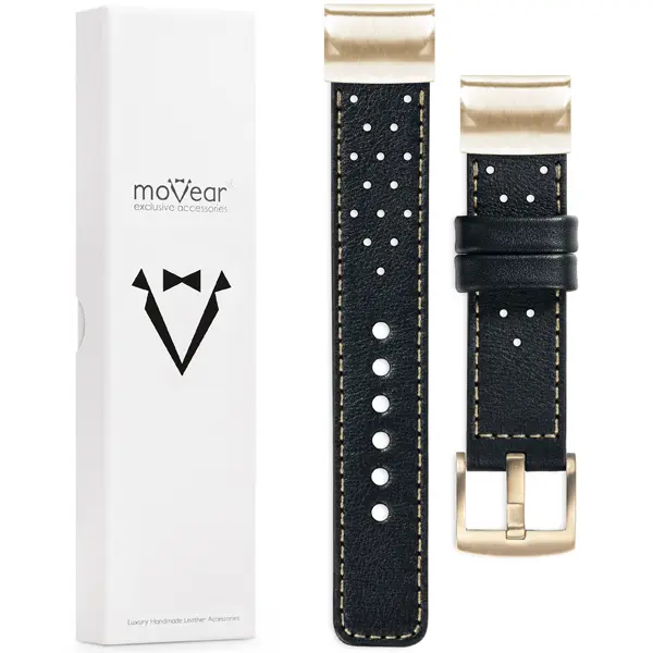 What is included in the package: leather strap moVear Prestige R2 with fastening [MODEL_RZĄDZENIA] for Fenix / Instinct - 43/42/40mm 