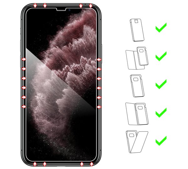 Do jakich typów etui pasuje moVear GLASS mSHIELD 2.5D na Apple iPhone 11 Pro Max / Xs MAX GLASS mSHIELD 2.5D na Apple iPhone 11 Pro Max / Xs MAX (6.5