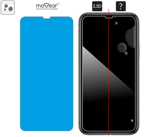 Rozmieszczenie kleju - warstwy adsorpcyjnej - dla szkła hartowanego moVear GLASS mSHIELD 2.5D na Apple iPhone 11 Pro Max / Xs MAX (6.5 Rozmieszczenie kleju - warstwy adsorpcyjnej - pod całą powierzchnią szkła moVear GLASS mSHIELD 2.5D na Apple iPhone 11 Pro Max / Xs MAX (6.5