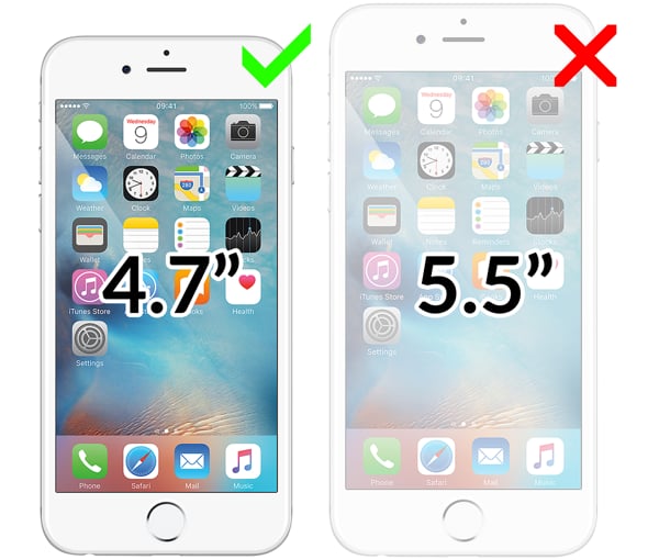 Kompatybilność szkła hartowanego moVear GLASS mSHIELD 3D PRO na iPhone 6s / 6 Obrazek prezentujący kompatybilność szkła hartowanego moVear GLASS mSHIELD 3D PRO na Apple iPhone 6s, 6 (4.7