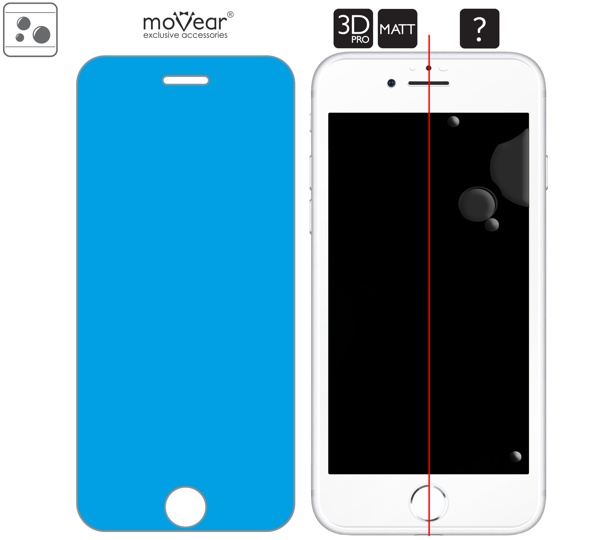 Rozmieszczenie kleju - warstwy adsorpcyjnej - dla szkła hartowanego moVear GLASS mSHIELD 3D PRO MATT na Apple iPhone 8/7 Plus Rozmieszczenie kleju - warstwy adsorpcyjnej - pod całą powierzchnią szkła moVear GLASS mSHIELD 3D PRO MATT na Apple iPhone 8 Plus / 7 Plus (5.5