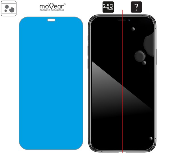 Rozmieszczenie kleju - warstwy adsorpcyjnej - dla szkła hartowanego moVear GLASS mSHIELD 2.5D MAX na iPhone 11 Pro Max / iPhone Xs MAX Rozmieszczenie kleju - warstwy adsorpcyjnej - pod całą powierzchnią szkła moVear GLASS mSHIELD 2.5D MAX na Apple iPhone 11 Pro Max / Xs MAX (6.5