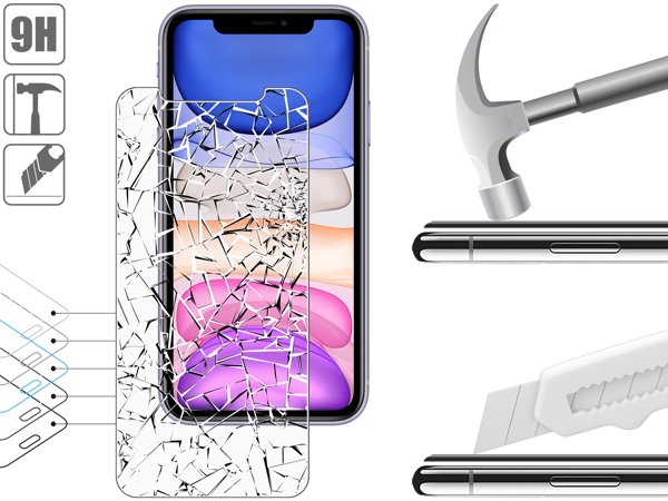 Budowa i wytrzymałość szkła hartowanego moVear GLASS mSHIELD 2.5D MATT na iPhone 11 / iPhone Xr (6.1 Wytrzymałe szkło moVear GLASS mSHIELD 2.5D MATT ochroni ekran Twojego Apple iPhone 11 / Xr (6.1