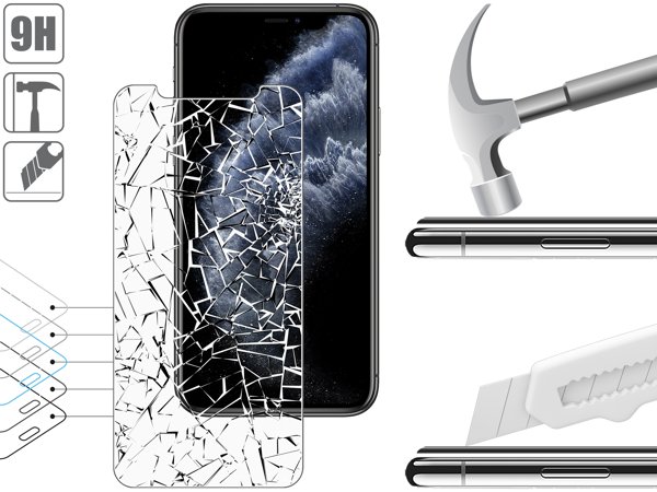 Budowa i wytrzymałość szkła hartowanego moVear GLASS mSHIELD 2.5D MATT na iPhone 11 Pro / iPhone Xs / X (5.8 Wytrzymałe szkło moVear GLASS mSHIELD 2.5D MATT ochroni ekran Twojego iPhone 11 Pro / iPhone Xs / X (5.8