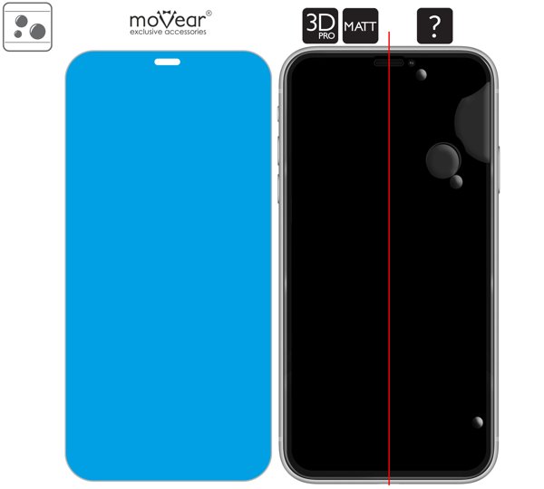 Rozmieszczenie kleju - warstwy adsorpcyjnej - dla szkła hartowanego moVear GLASS mSHIELD 3D PRO MATT na Apple iPhone 11 Pro / Xs / X (5.8 Rozmieszczenie kleju - warstwy adsorpcyjnej - pod całą powierzchnią szkła moVear GLASS mSHIELD 3D PRO MATT na Apple iPhone 11 Pro / Xs / X (5.8
