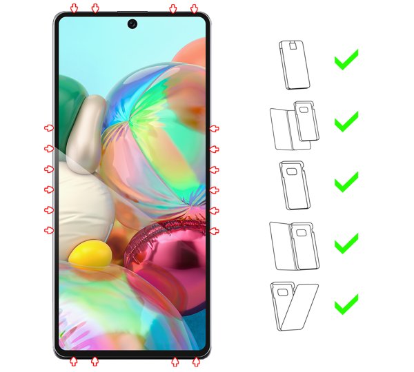 Do jakich typów etui pasuje moVear GLASS mSHIELD 3D PRO-E na Samsung A71 (6.7 moVear GLASS mSHIELD 3D PRO-E na Samsung Galaxy A71 (A715) umożliwia użytkowanie z wieloma etui. Zastosuj etui aby jeszcze lepiej ochronić smartfon przed uszkodzeniami.