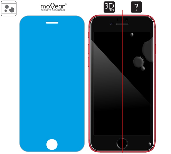 Rozmieszczenie kleju - warstwy adsorpcyjnej - dla szkła hartowanego moVear GLASS mSHIELD 3D PRO na iPhone SE 2022, SE 2020, 8, 7 (4.7 Rozmieszczenie kleju - warstwy adsorpcyjnej - pod całą powierzchnią szkła moVear GLASS mSHIELD 3D PRO na iPhone SE 2022, SE 2020, 8, 7 (4.7