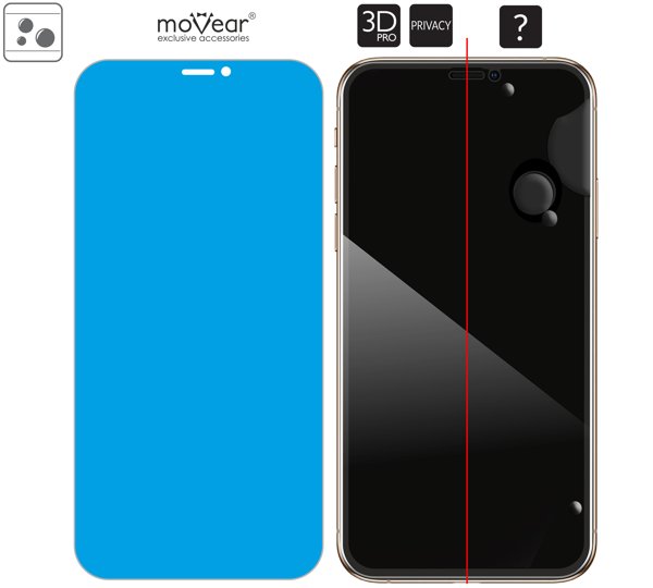 Rozmieszczenie kleju - warstwy adsorpcyjnej - dla szkła hartowanego moVear GLASS mSHIELD 3D PRO privacy na iPhone 11 Pro / iPhone Xs / X (5.8 Rozmieszczenie kleju - warstwy adsorpcyjnej - pod całą powierzchnią szkła moVear GLASS mSHIELD 3D PRO privacy na Apple iPhone 11 Pro / Xs / X (5.8
