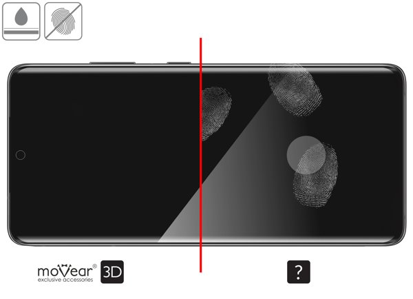 Powłoka oleofobowa na szkle hartowanym moVear GLASS mSHIELD 3D do Samsung Galaxy S21 Ultra z ekranem o przekątnej 6.8 cala