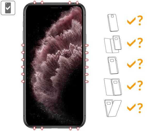Do jakich typów etui pasuje moVear GLASS mSHIELD 3D PRO privacy na Apple iPhone 11 Pro Max / Xs MAX moVear GLASS mSHIELD 3D PRO privacy na iPhone 11 Pro Max / iPhone Xs MAX (6.5