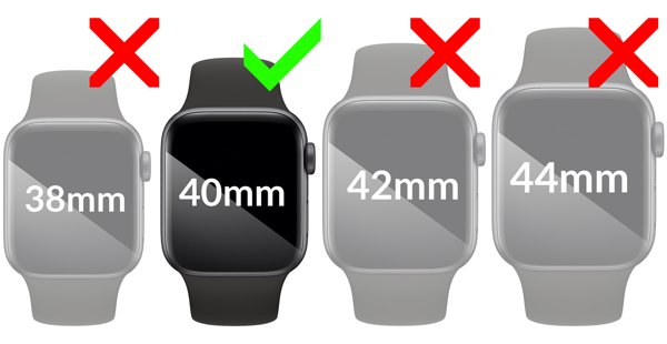 Kompatybilność szkła hartowanego moVear flexible mSHIELD 3D PRO na iWatch 6, 5, 4, SE (40mm) Obrazek prezentujący kompatybilność szkła hybrydowegp moVear flexible mSHIELD 3D PRO na iWatch 6, 5, 4, SE (40mm). Aby uniknąć pomyłek przy zakupie, zwróć uwagę na dokładny model swojego urządzenia.