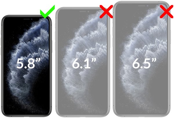 Kompatybilność szkła hartowanego moVear flexible mSHIELD 3D PRO na Apple iPhone 11 Pro / Xs / X (5.8 Obrazek prezentujący kompatybilność szkła hybrydowegp moVear flexible mSHIELD 3D PRO na iPhone 11 Pro / iPhone Xs / X (5.8