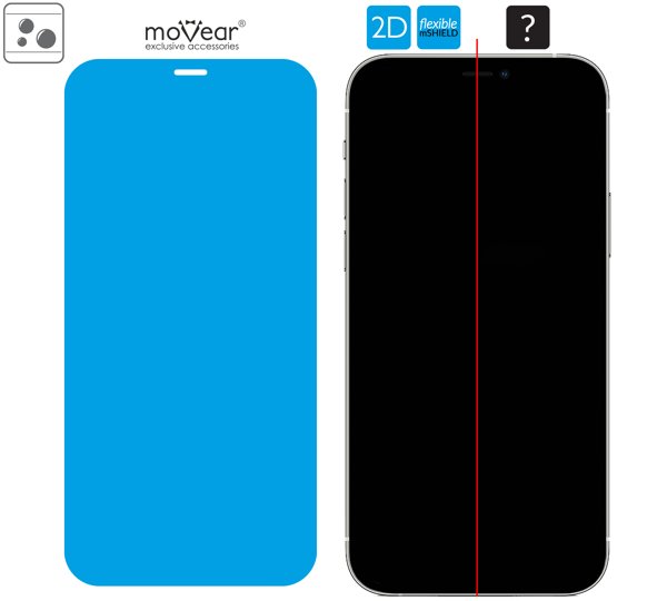 Rozmieszczenie kleju - warstwy adsorpcyjnej - dla szkła hartowanego moVear flexible mSHIELD 2D na Apple iPhone 12 Pro Max (6.7 Rozmieszczenie kleju pod całą powierzchnią szkła hybrydowego moVear flexible mSHIELD 2D na Apple iPhone 12 Pro Max (6.7